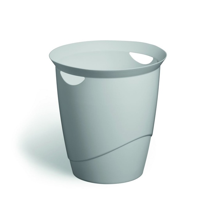 Cos de gunoi rotund Blue Angel, Durable, Plastic, 315 x 330 mm, Gri, 16 l