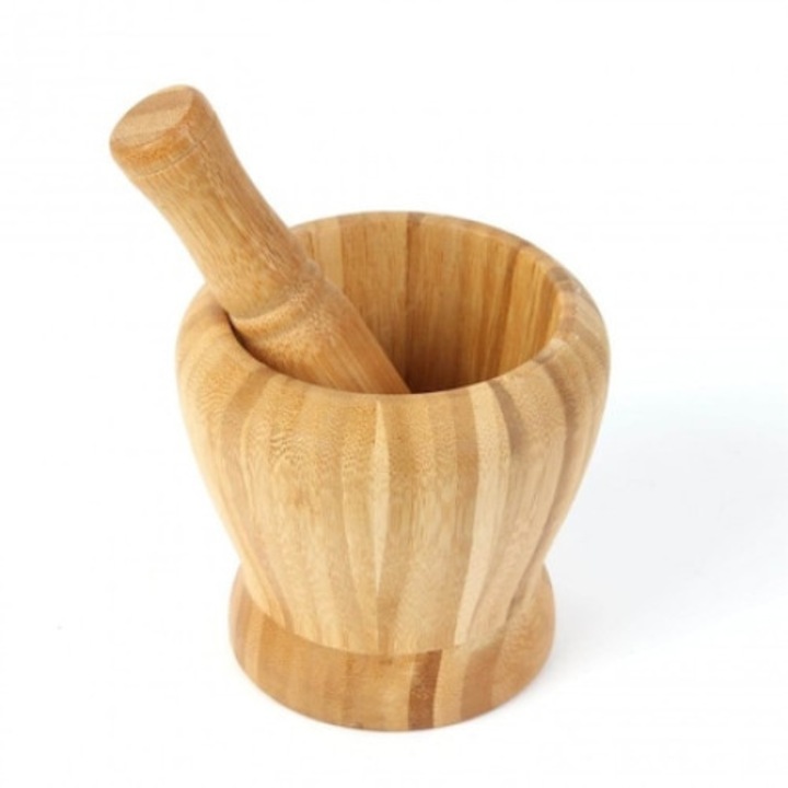 Mojar cu pistil bambus, 10x11 cm