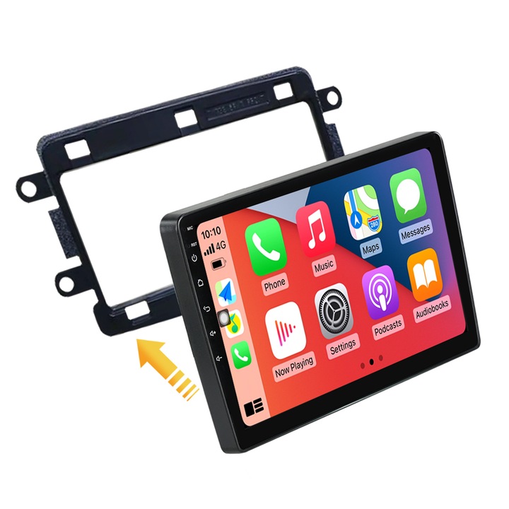 Navigatie Dacia Logan 2 Sandero Duster Dokker Renault Captur Lada Xray, NAVIGPS, 8GB RAM si 128GB ROM, Ecran QLED 9 inch, Android 12, Procesor Octacore, Slot sim 4G, Sunet DSP, Wireless Carplay si Android Auto, Camera Marsarier