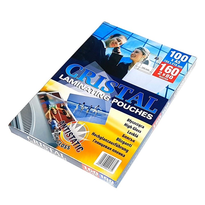 100 db-os laminált lapos készlet, ARGO, Műanyag, A5, Átlátszó