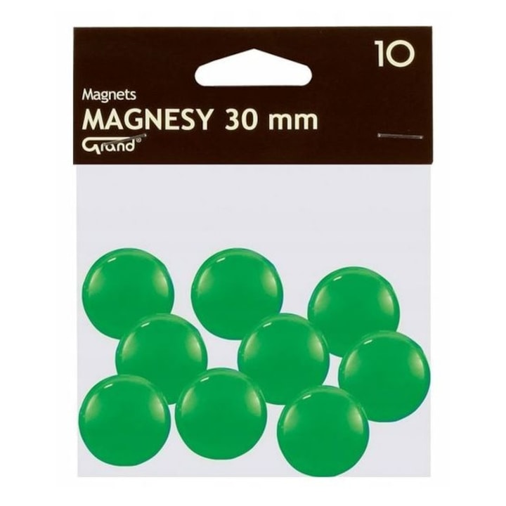 Magnet whiteboard, Grand, 30 mm, 10 buc, Verde