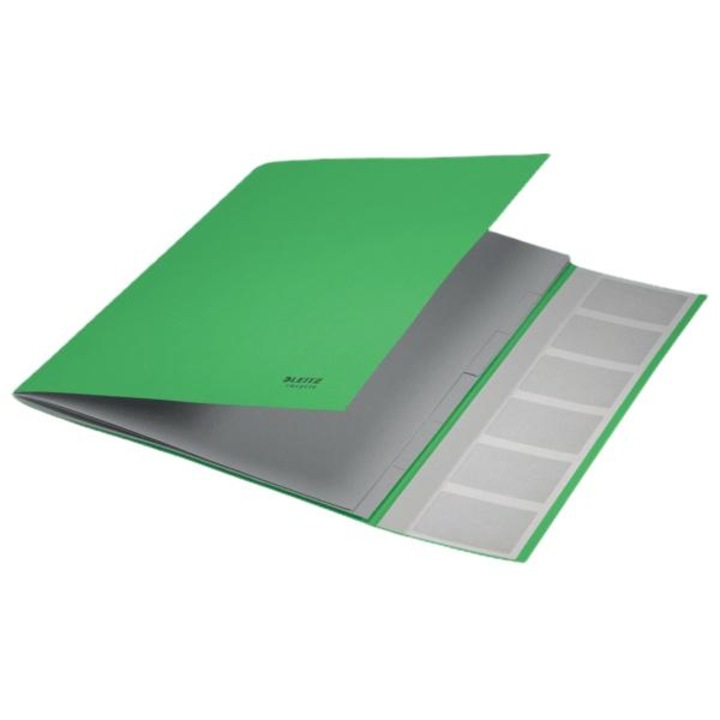 Mapa A4, Leitz, Cu 6 compartimente, Verde