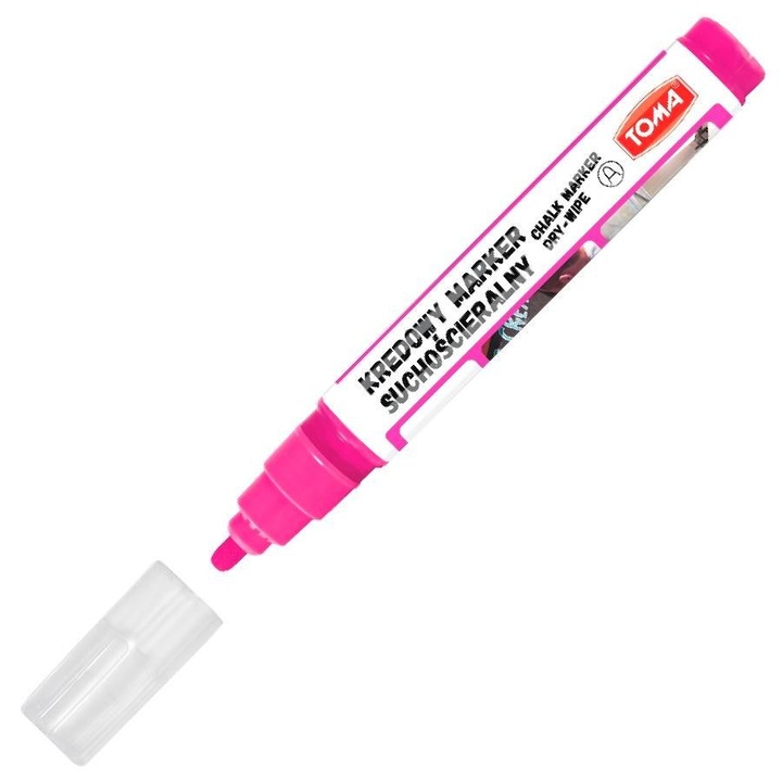 Marker cu creta, Toma, 4.5mm, roz
