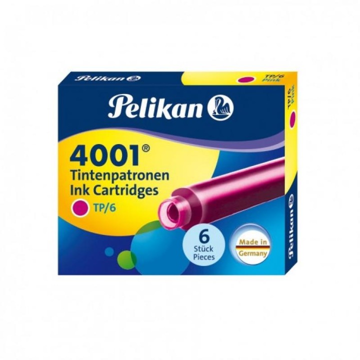 Cartuse stilou PELIKAN TP/6 roz