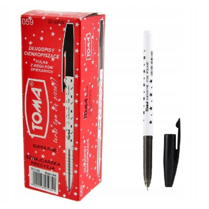 Set 20 pixuri Toma Superfine, Negru