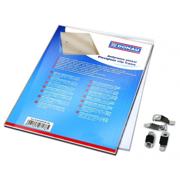 Плекси рамка, DONAU, Плексиглас, A3, 297x420mm, Прозрачен