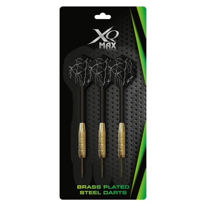 Darts XQmax cu varf din otel acoperit cu alama, 3 buc