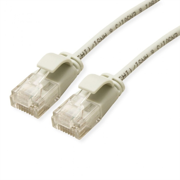 Мрежов кабел RJ45 MYCON Slim UTP Cat.6A LSOH 0.15m Сив, CON3900
