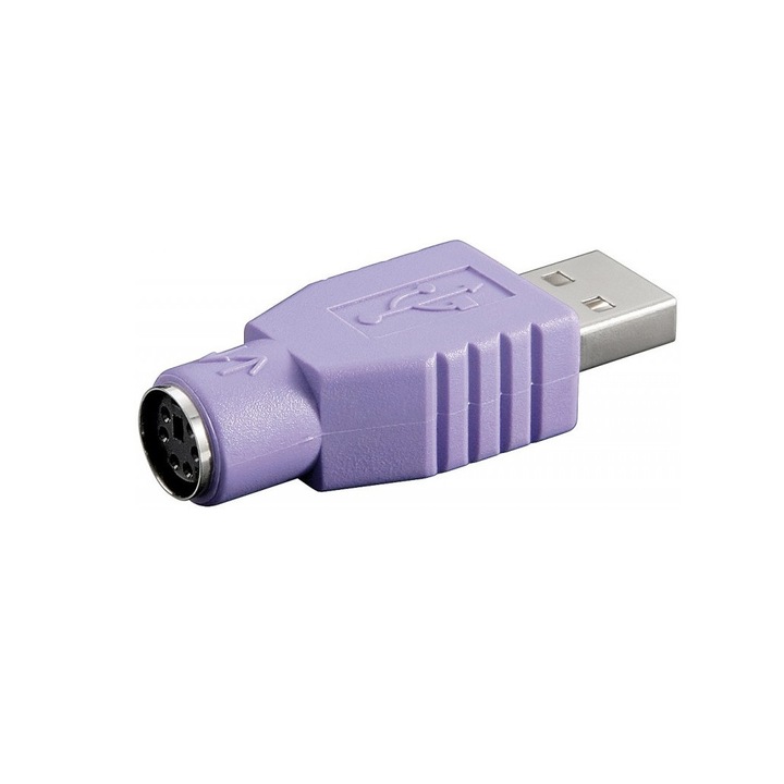 Адаптер USB А баща, PS2 майка Goobay