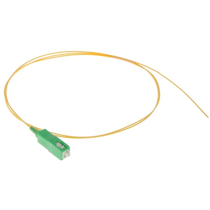 Set 10 x adaptor pigtail optic SC/APC singlemode G-652D 9/125 0.9mm 1m