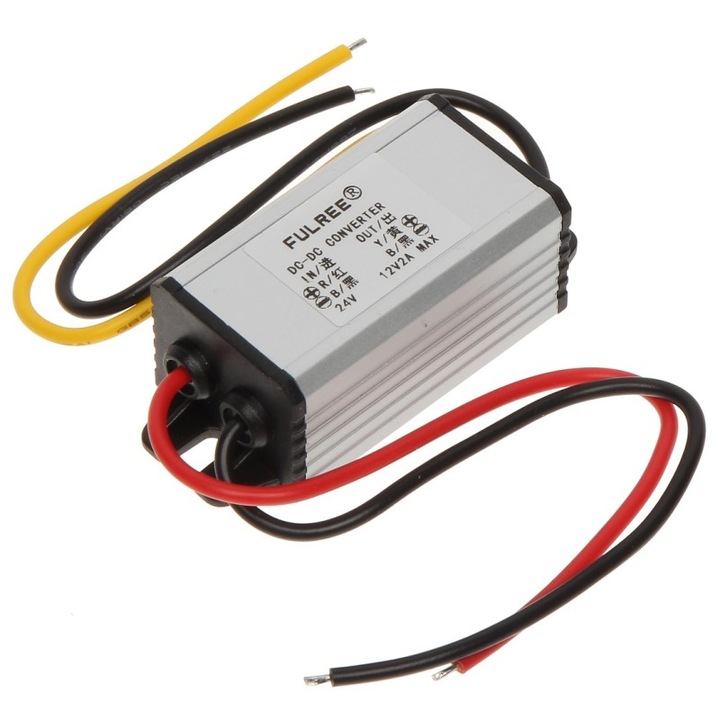 Convertor DC intrare 24 V iesire 12VDC 2A DCDC-2412/2