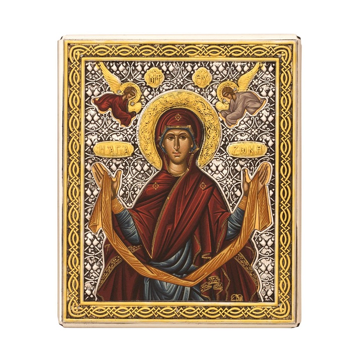 Icoana din argint Braul Maicii Domnului 9X11 cm