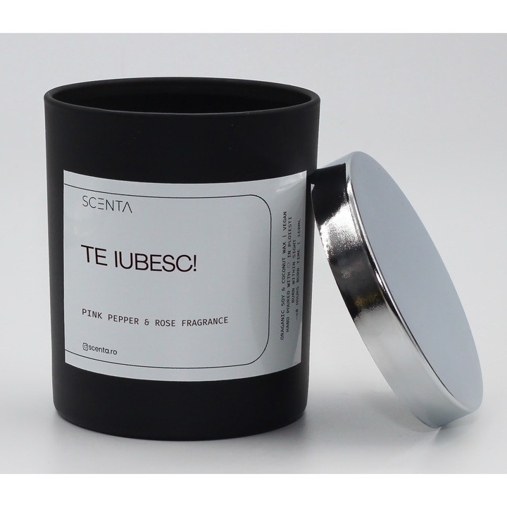 Lumanare parfumata, Scenta, Te iubesc!, 160 ml