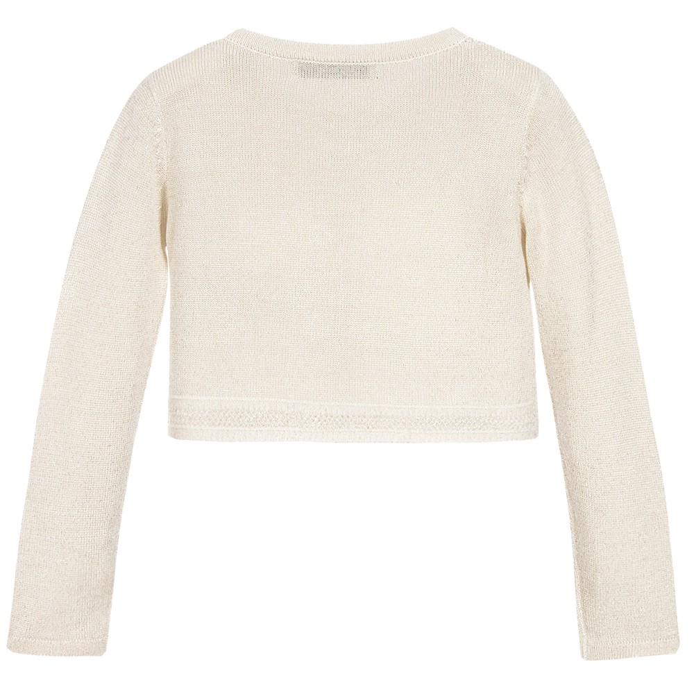 Cardigan tricot fete Mayoral Auriu KP3309A, marime 9 ani - eMAG.ro