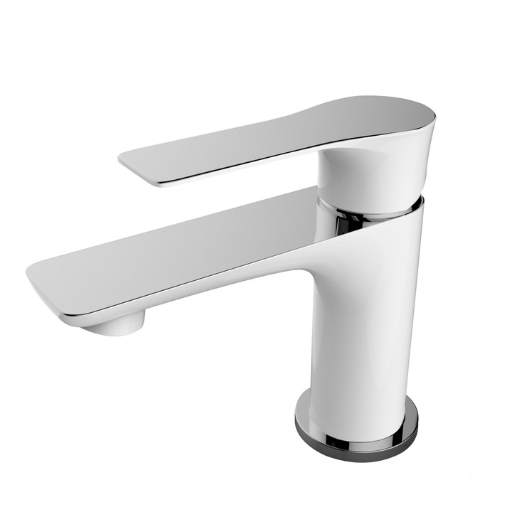 Смесител за мивка CasaBlanca LAVEO BLV2A, Бял / Хром