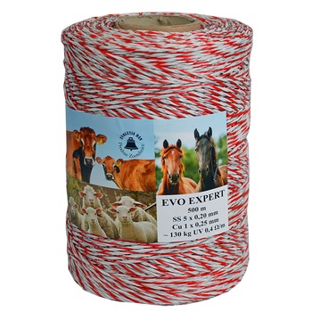 Fir gard electric Evo Expert, 5 x 0.2 In + 1 x 0.25 Cupru, 500 m,130 kg, 0.4 Ω/m Fir gard electric Evo Expert, 5 x 0.2 In + 1 x 0.25 Cupru, 500 m,130 kg, 0.4 Ω/m