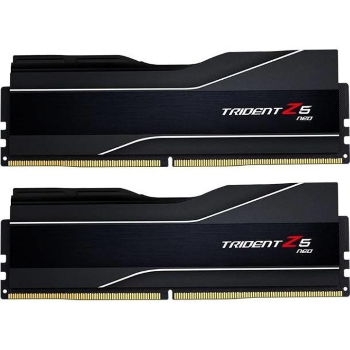 Memorie G.SKILL Trident Z5 Neo Black 32GB(2x16GB) DDR5 PC5-48000 6000MHz CL30 F5-6000J3038F16GX2-TZ5N