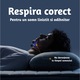 Dispozitiv Smart pentru controlul respiratiei in somn si reducerea sforaitului, design inteligent si compact, tehnologie avansata pentru a controla respiratia, Negru