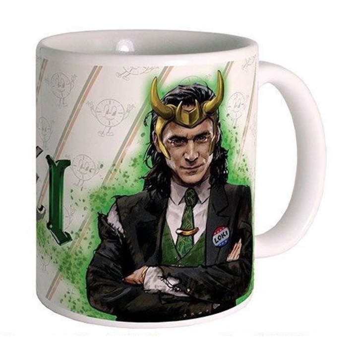 Cana cu model, Semic, Ceramica, 300 ml, Multicolor