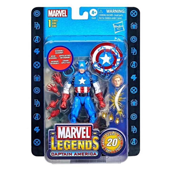 Figurina cu Captain America, Hasbro, Multicolor