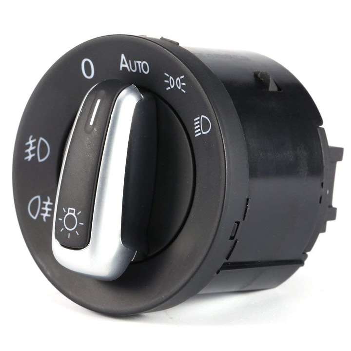 Fényszórókapcsoló, Kompatibilis Volkswagen Passat/Golf/Jetta, Fekete