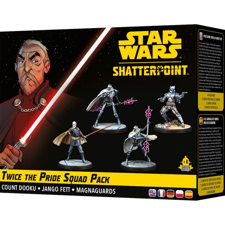 Разширение Star Wars Shatterpoint - Twice The Pride Count Dooku, Atomic Mass Games, Многоцветен