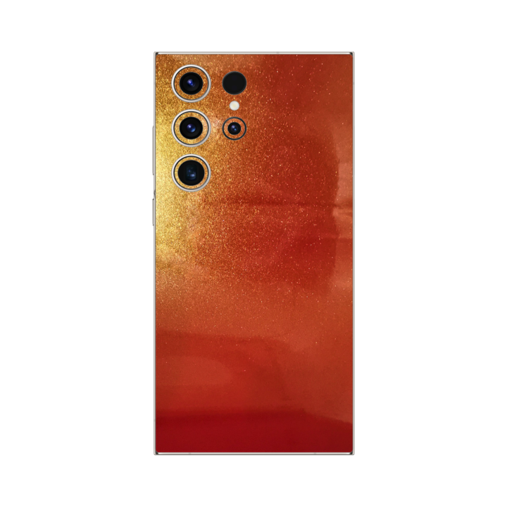 iSkinz Fólia, Samsung Galaxy S23 Ultra 5G telefonhoz – Color Shift Sunset 360 Cut, teljes testet fedő tapadó bőr, hát- és oldalvédő tok