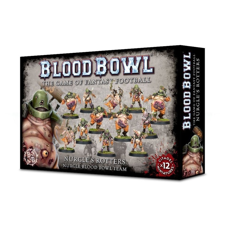 Комплект 12 миниатюри Blood Bowl Nurgle Rotters Team, Games Workshop, пластмаса