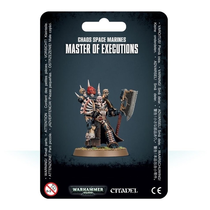 Játék kiegészítő készlet, Games Workshop, Warhammer 40 000, Chaos Space Marines Master of executions, 9 darab