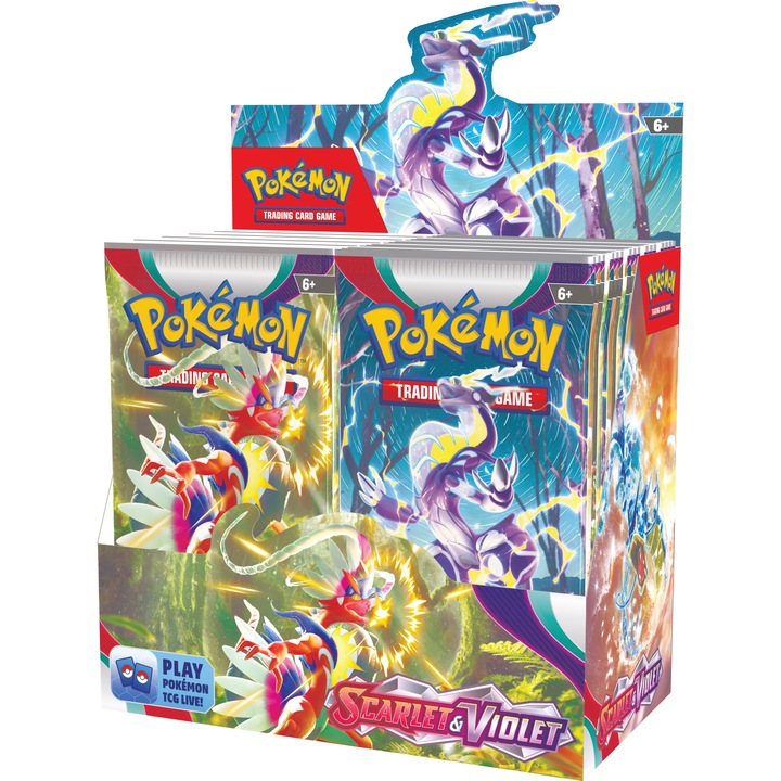 Set 36 de figurine, Pokemon Company, TCG: Scarlet & Violet Booster Box, 6+, Multicolor