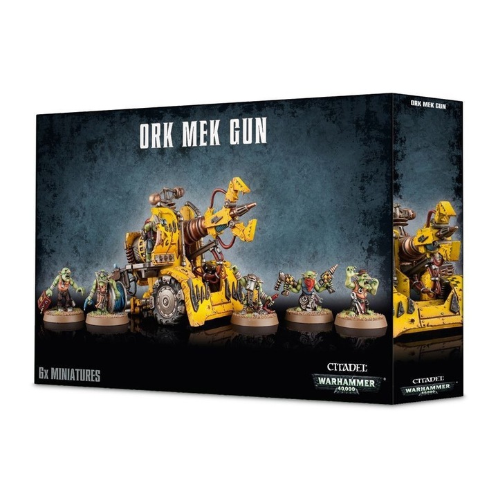 Set de constructie Ork Mek Gun, Games Workshop, 6 piese