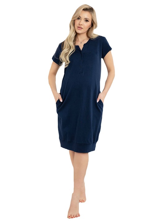 Camasa pentru alaptat, Sunny midi, bleumarin