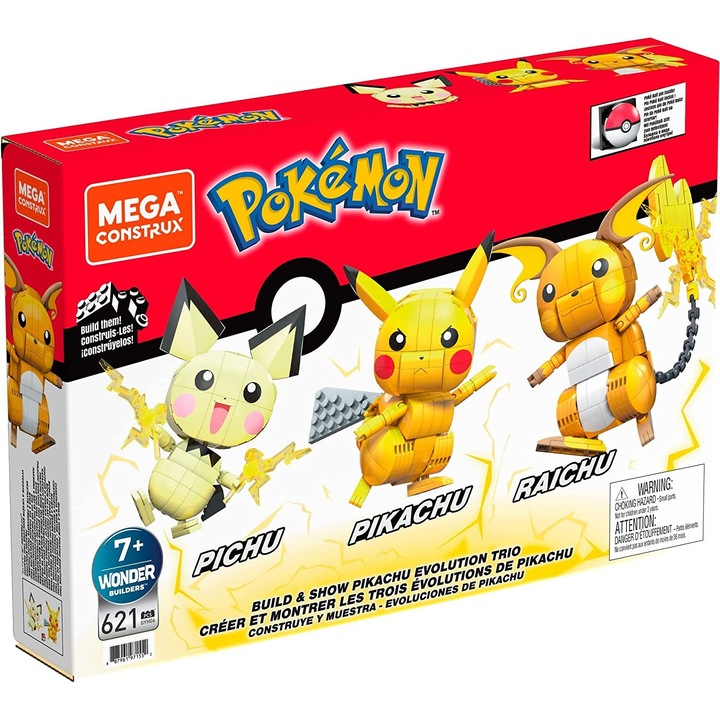 Конструктор Pokemon Trio, Mattel, Multicolor