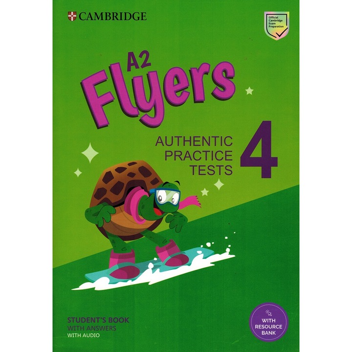 A2 Flyers 4 diákkönyv válaszokkal és hanganyaggal, forrásbankkal