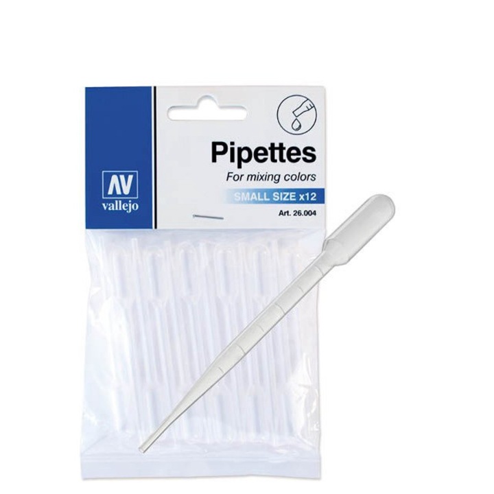 Set 12 pipete, Vallejo, 1 ml, Transparent