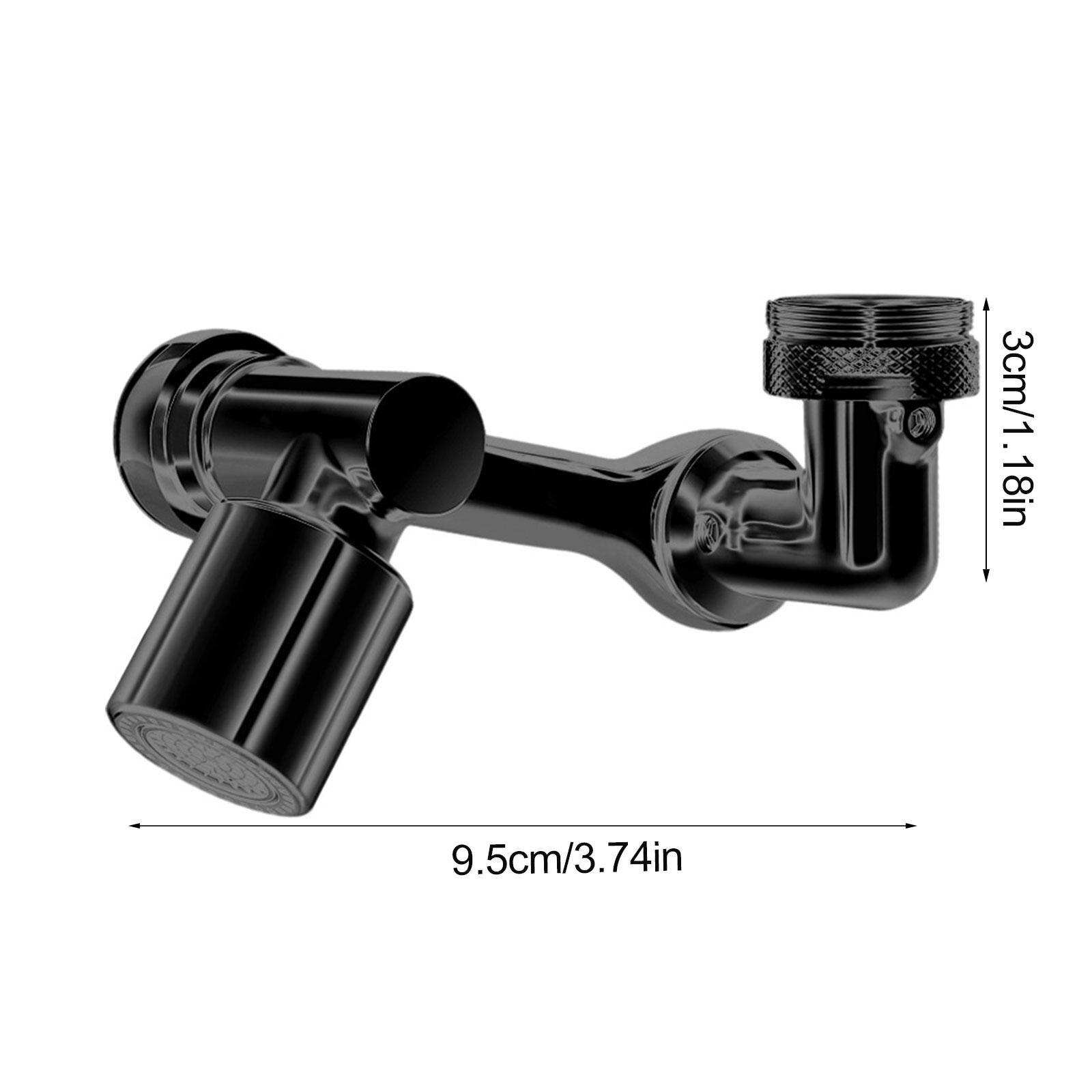 Аератор за смесител, С механично рамо, Два режима, Черен - eMAG.bg