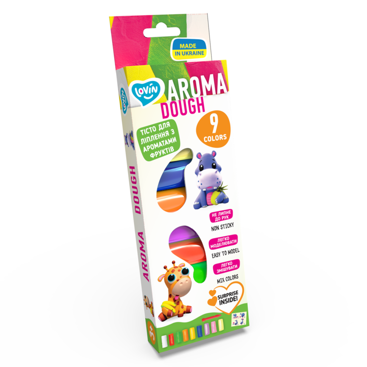 Set plastilina Lovin 9pcs*15gr - Aroma Dough