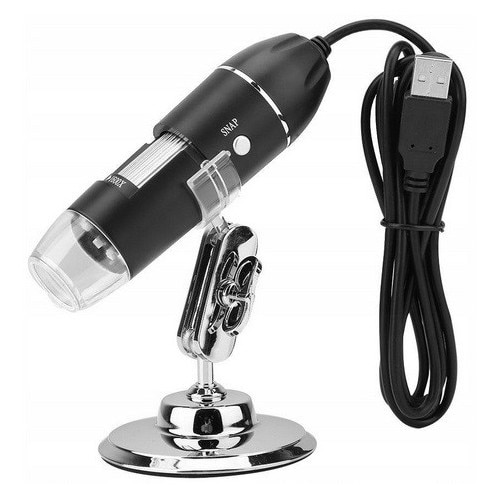 Microscopio Portatile Per Bambini 50x-300x - Con Luce LED, Cinturino E Supporto Smartphone, Regalo Educativo