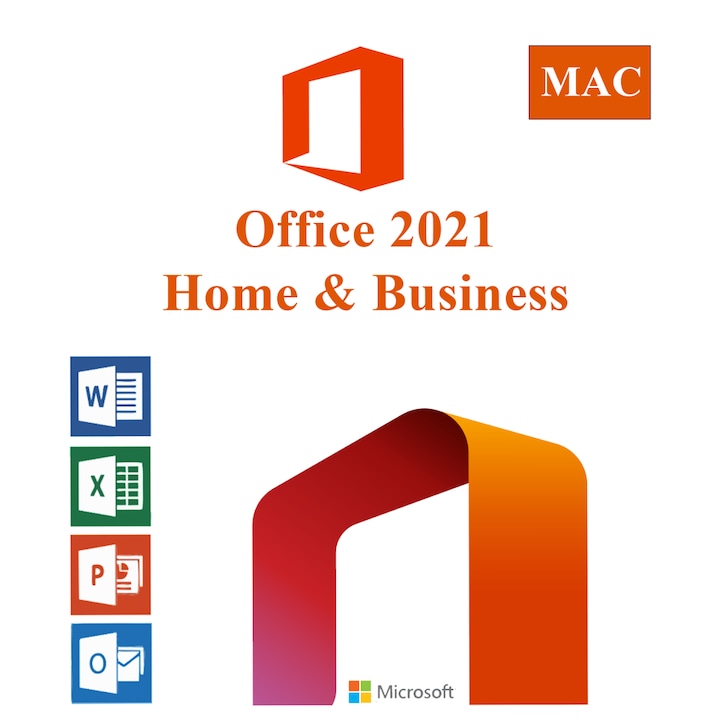 Office 2021 Home&Business pentru MAC, licenta Fizica Transferabila, Permanenta