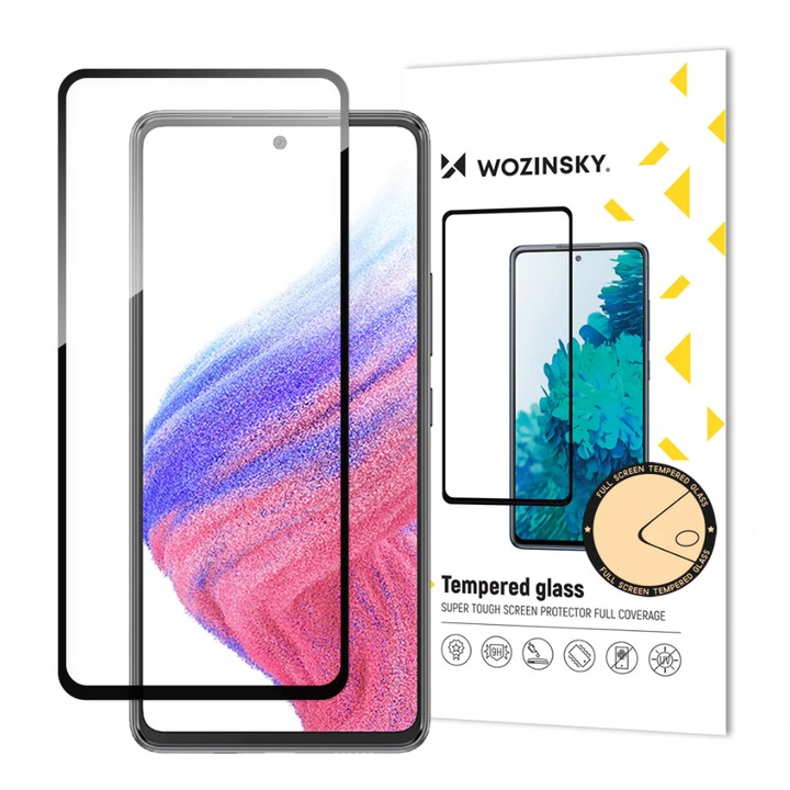 Стъклен Протектор Wozinsky за Samsung Galaxy A54 5G, Прозрачен/ Черен