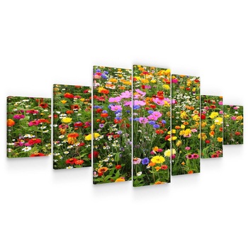 Set Tablou DualView Startonight Camp cu flori, 7 piese, luminos in intuneric, 100 x 240 cm (1 piesa 40 x 100 cm, 2 piese 35 x 90 cm, 2 piese 30 x 60 cm, 2 piese 30 x 40 cm) Set Tablou DualView Startonight Camp cu flori, 7 piese, luminos in intuneric, 100 x 240 cm (1 piesa 40 x 100 cm, 2 piese 35 x 90 cm, 2 piese 30 x 60 cm, 2 piese 30 x 40 cm)