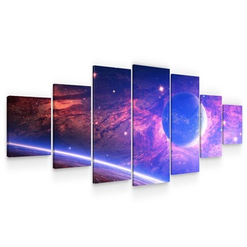 Set Tablou DualView Startonight Planeta din alta galaxie, 7 piese, luminos in intuneric, 100 x 240 cm (1 piesa 40 x 100 cm, 2 piese 35 x 90 cm, 2 piese 30 x 60 cm, 2 piese 30 x 40 cm) Set Tablou DualView Startonight Planeta din alta galaxie, 7 piese, luminos in intuneric, 100 x 240 cm (1 piesa 40 x 100 cm, 2 piese 35 x 90 cm, 2 piese 30 x 60 cm, 2 piese 30 x 40 cm)
