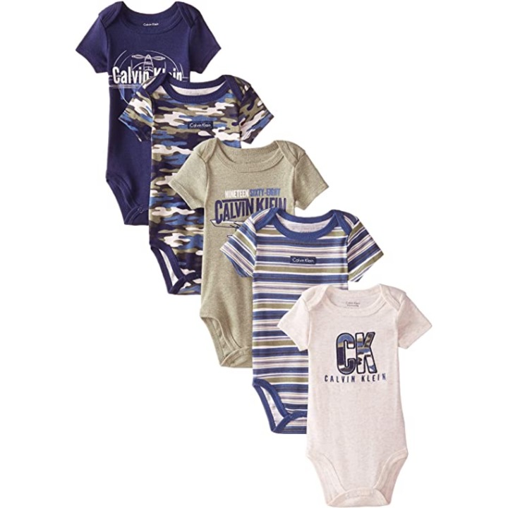 Комплект 5 части Calvin Klein, памук/полиестер, многоцветен