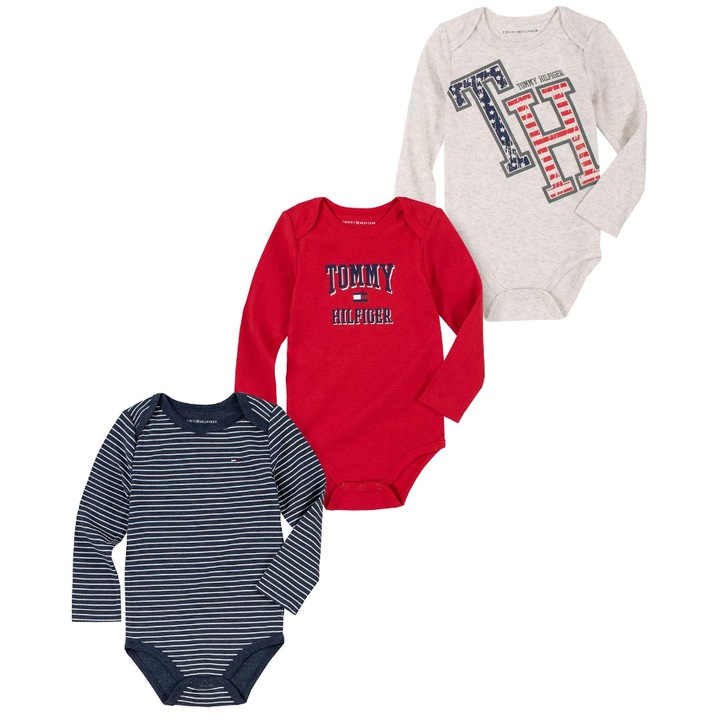Боди Tommy Hilfiger с дълъг ръкав за момче 3 бр 3 - л