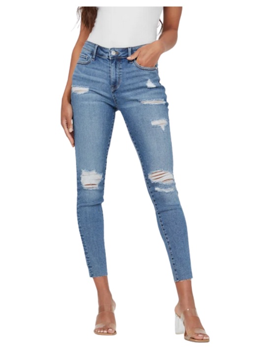 Дамски дънки Nell, GUESS, Памук/Полиестер/Еластан, 27