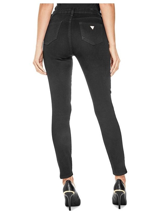 Тесни дънки със средна талия GUESS, 28, черни