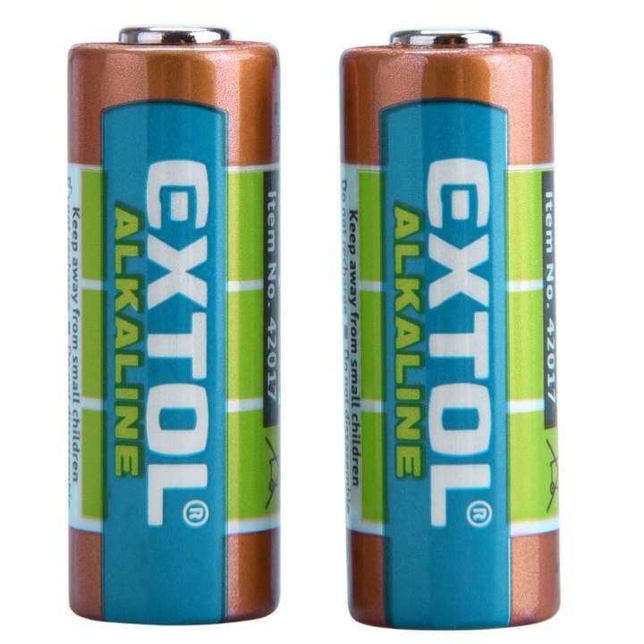 Set 2 baterii alcalina, Extol, 12V (23A)