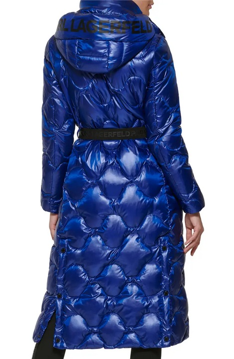 Дълго дамско яке, Karlf Lagerfeld, Синьо, XS