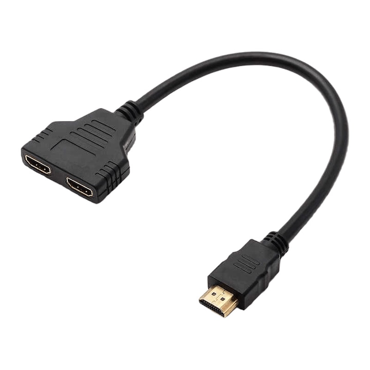 Spliter HDMI 2 IN 1, Negru