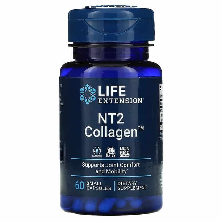 Колаген NT2 Life Extension, Стави, Хрущяли, 60 капсули